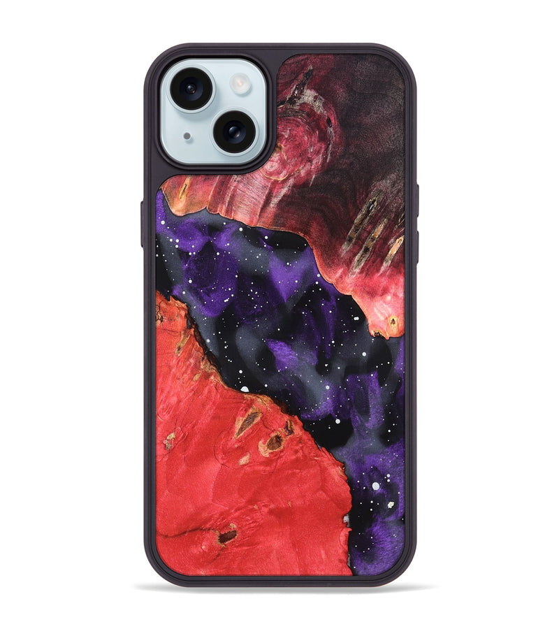iPhone 15 Plus Wood Phone Case - Starla (Cosmos, 823485)