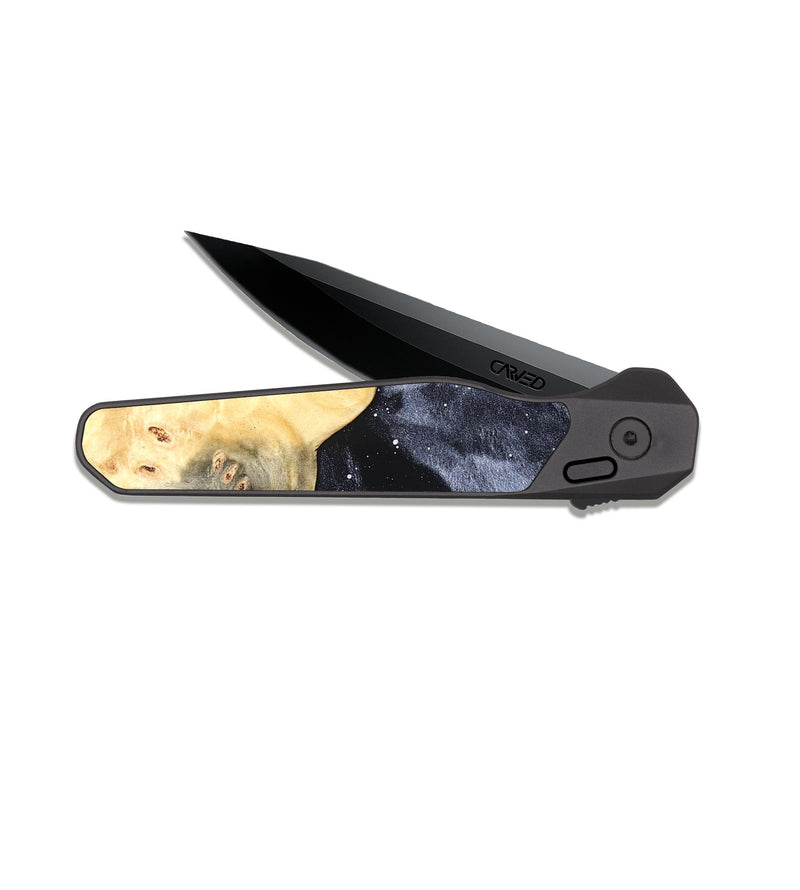 EDC Dark Slate Wood Pocket Knife - Norman (Cosmos, 823486)