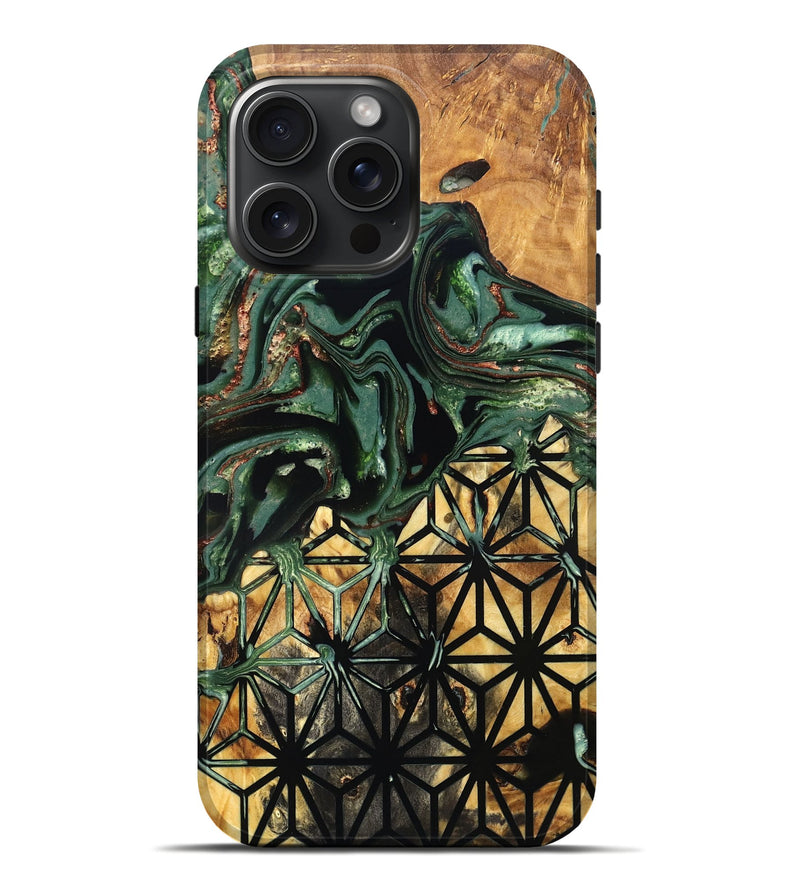 iPhone 16 Pro Max Wood Live Edge Phone Case - Ryne (Pattern, 823492)