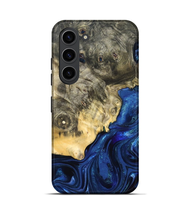 Galaxy S23 Wood Live Edge Phone Case - Esteban (Blue, 823495)