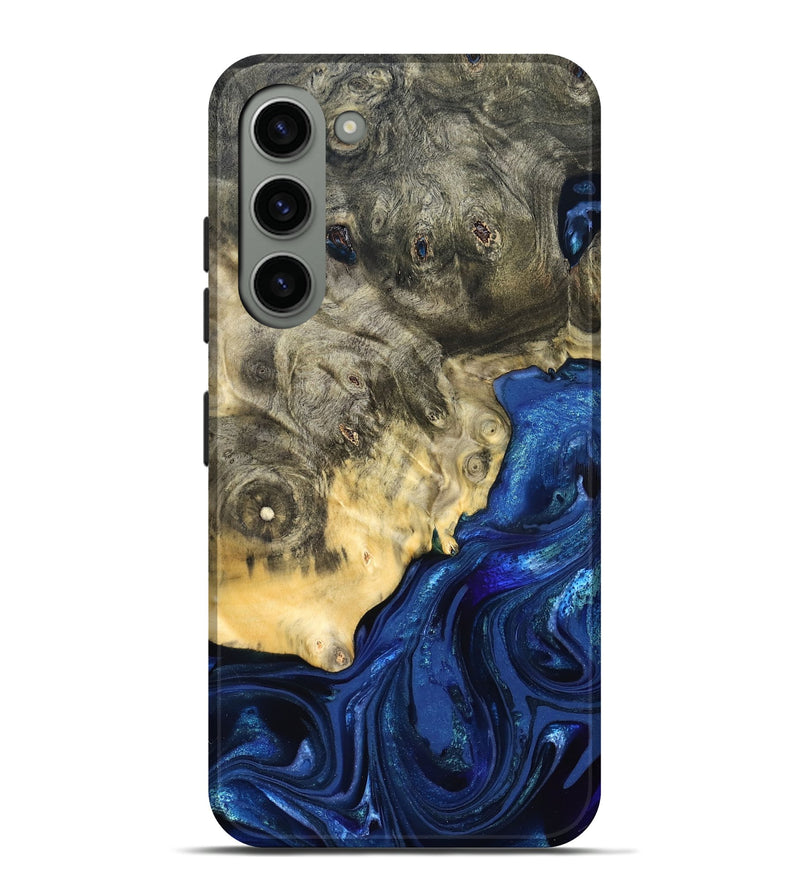 Galaxy S23 Plus Wood Live Edge Phone Case - Esteban (Blue, 823495)