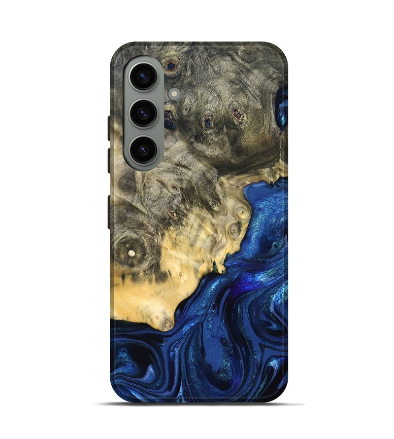 Galaxy S24 Wood Live Edge Phone Case - Esteban (Blue, 823495)