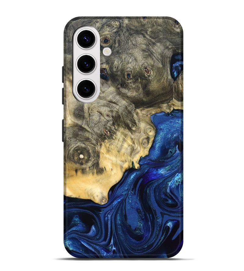 Galaxy S25 Plus Wood Live Edge Phone Case - Esteban (Blue, 823495)
