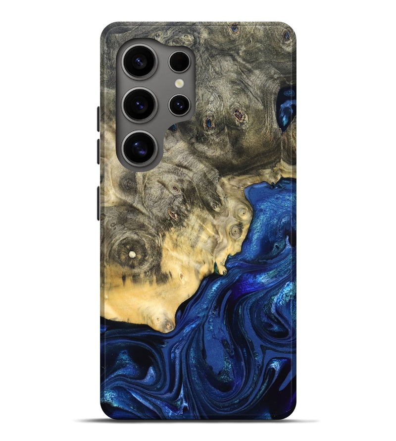 Galaxy S25 Ultra Wood Live Edge Phone Case - Esteban (Blue, 823495)