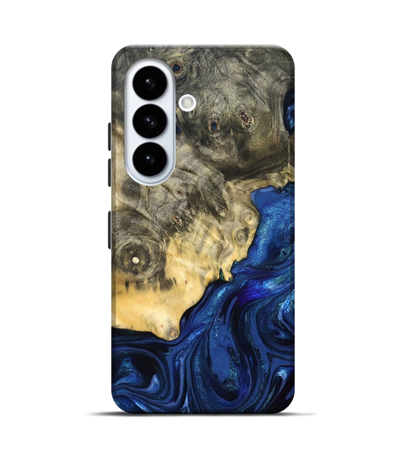 Galaxy S26 Wood Live Edge Phone Case - Esteban (Blue, 823495)