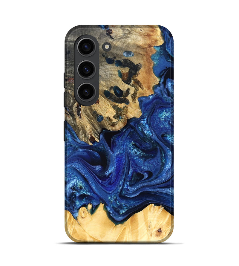 Galaxy S23 Wood Live Edge Phone Case - Roma (Blue, 823496)