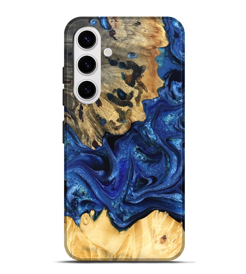Galaxy S25 Plus Wood Live Edge Phone Case - Roma (Blue, 823496)