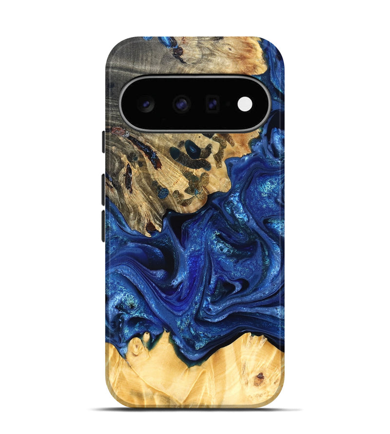 Pixel 11 Wood Live Edge Phone Case - Roma (Blue, 823496)