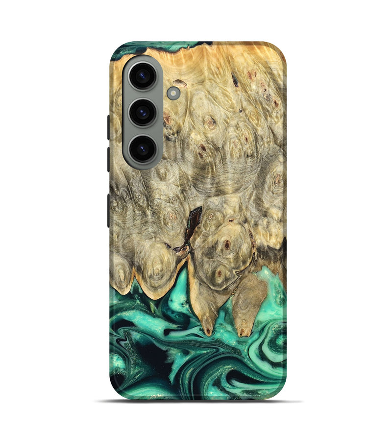 Galaxy S24 Wood Live Edge Phone Case - Essie (Green, 823498)