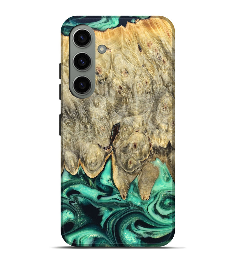 Galaxy S24 Plus Wood Live Edge Phone Case - Essie (Green, 823498)