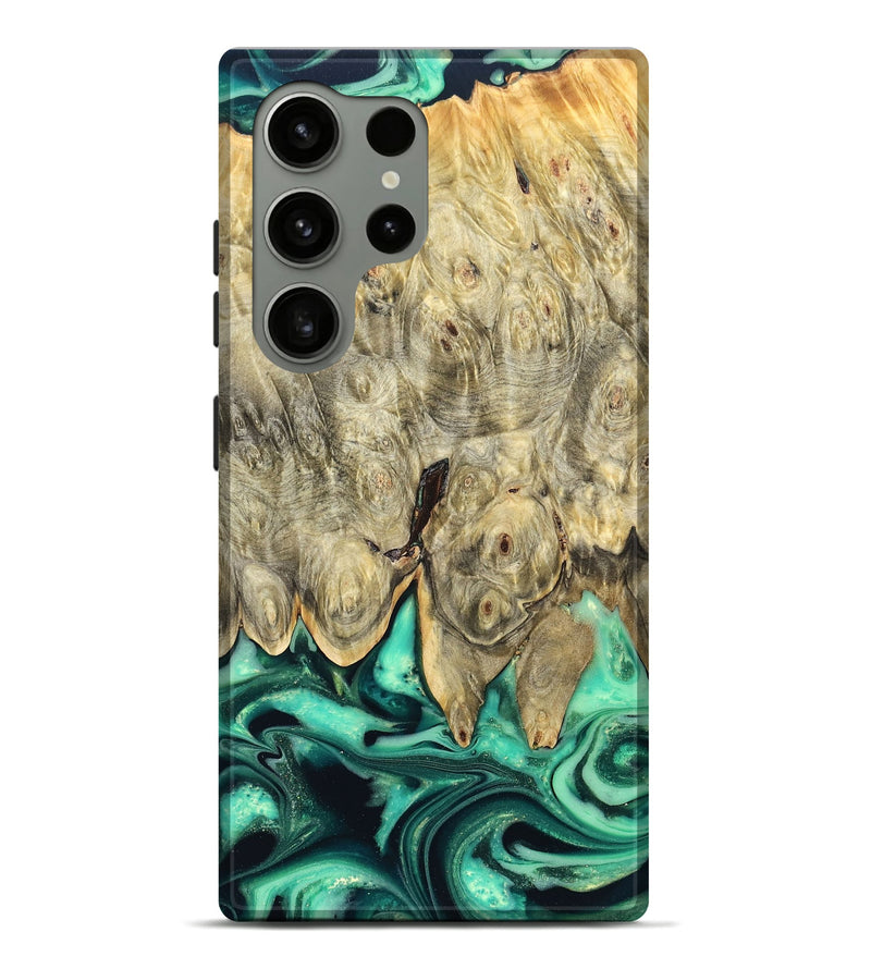 Galaxy S24 Ultra Wood Live Edge Phone Case - Essie (Green, 823498)