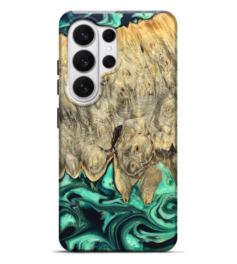 Galaxy S26 Ultra Wood Live Edge Phone Case - Essie (Green, 823498)
