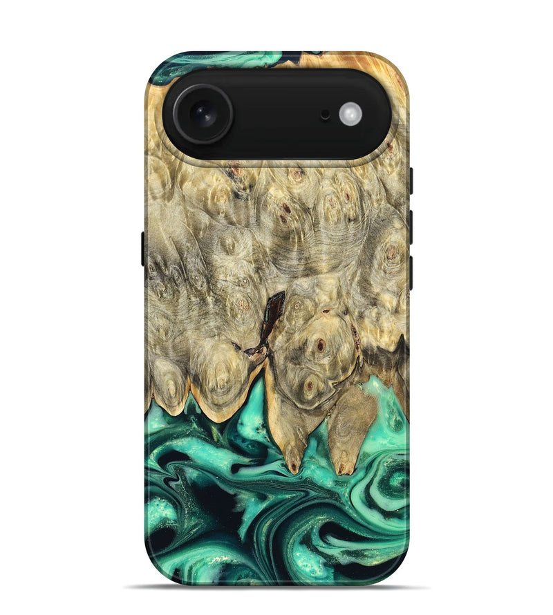 iPhone 17 Air Wood Live Edge Phone Case - Essie (Green, 823498)