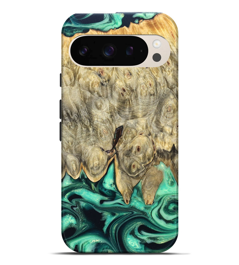 Pixel 10 Pro XL Wood Live Edge Phone Case - Essie (Green, 823498)