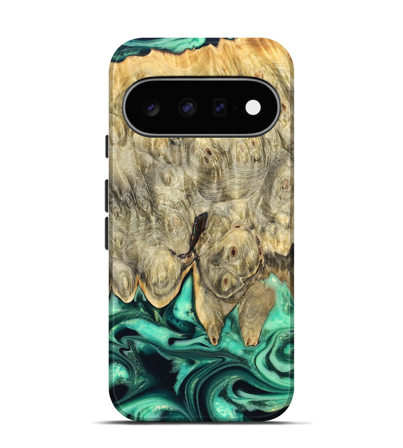 Pixel 11 Wood Live Edge Phone Case - Essie (Green, 823498)