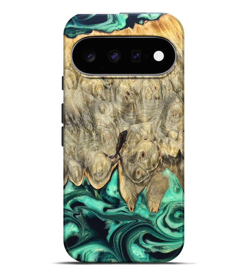 Pixel 11 Pro XL Wood Live Edge Phone Case - Essie (Green, 823498)
