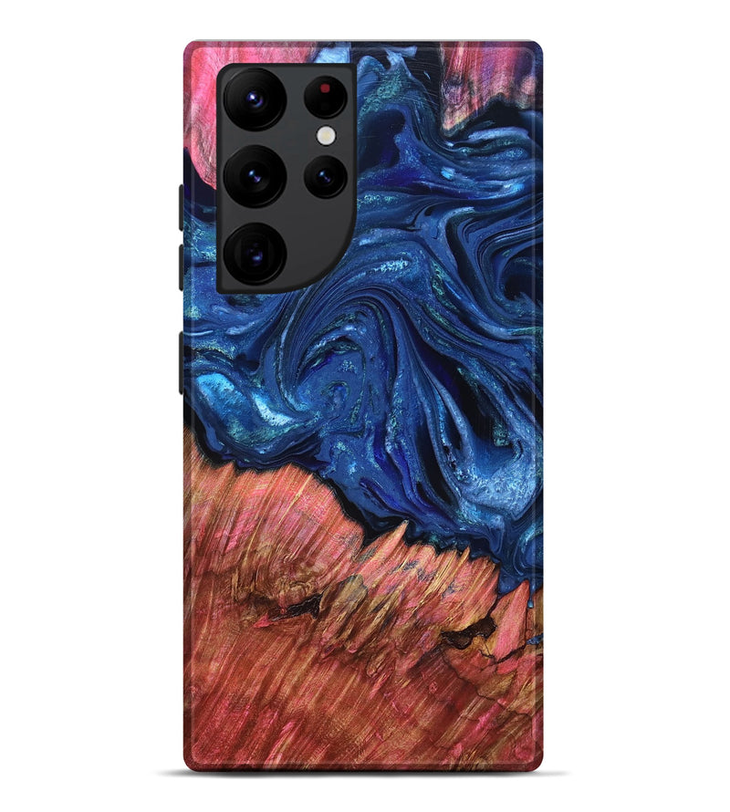 Galaxy S22 Ultra Wood Live Edge Phone Case - Harlem (Blue, 823500)