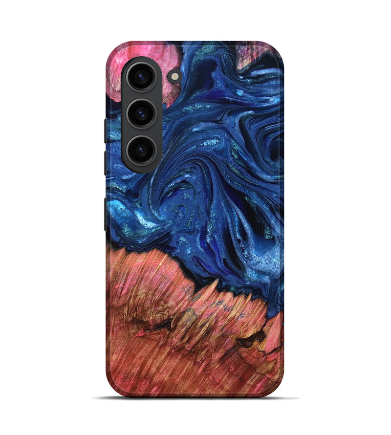 Galaxy S23 Wood Live Edge Phone Case - Harlem (Blue, 823500)