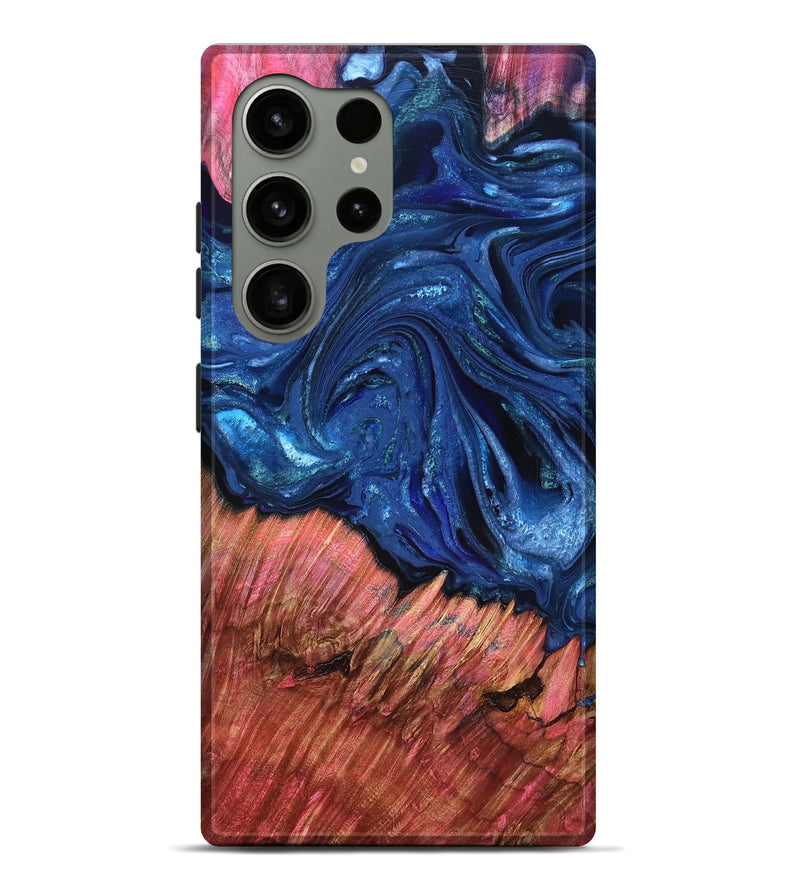 Galaxy S24 Ultra Wood Live Edge Phone Case - Harlem (Blue, 823500)