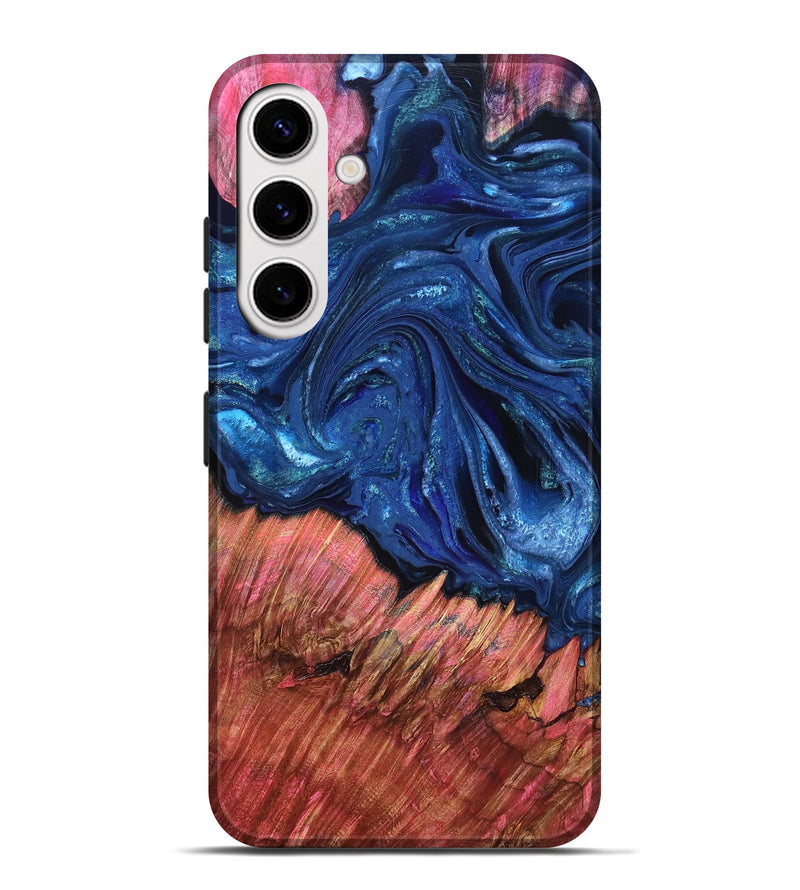 Galaxy S25 Plus Wood Live Edge Phone Case - Harlem (Blue, 823500)