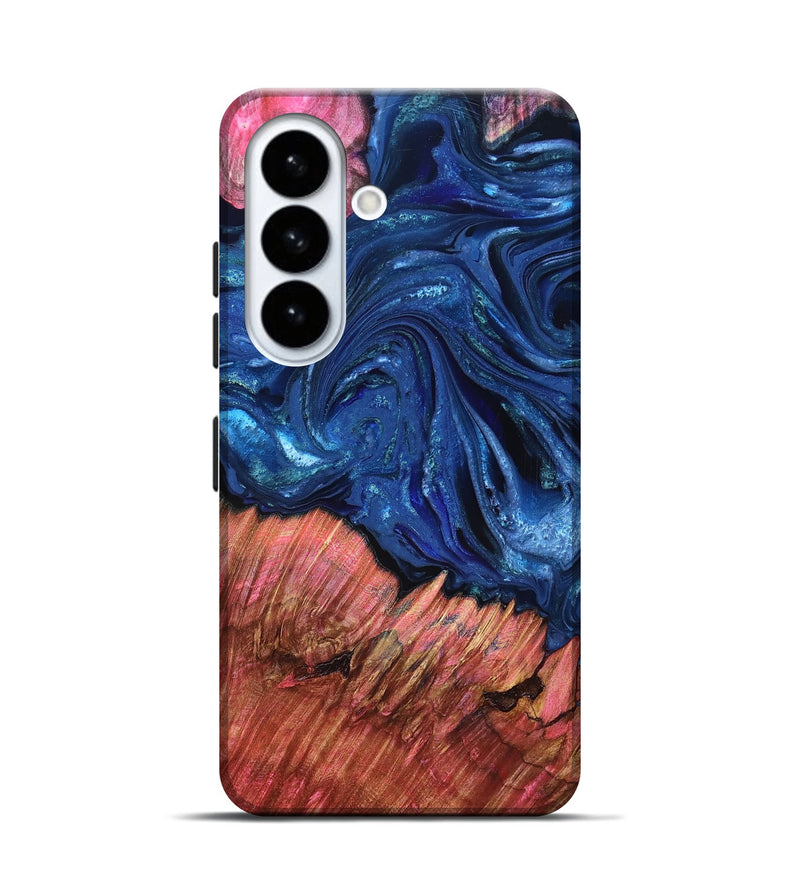 Galaxy S26 Wood Live Edge Phone Case - Harlem (Blue, 823500)