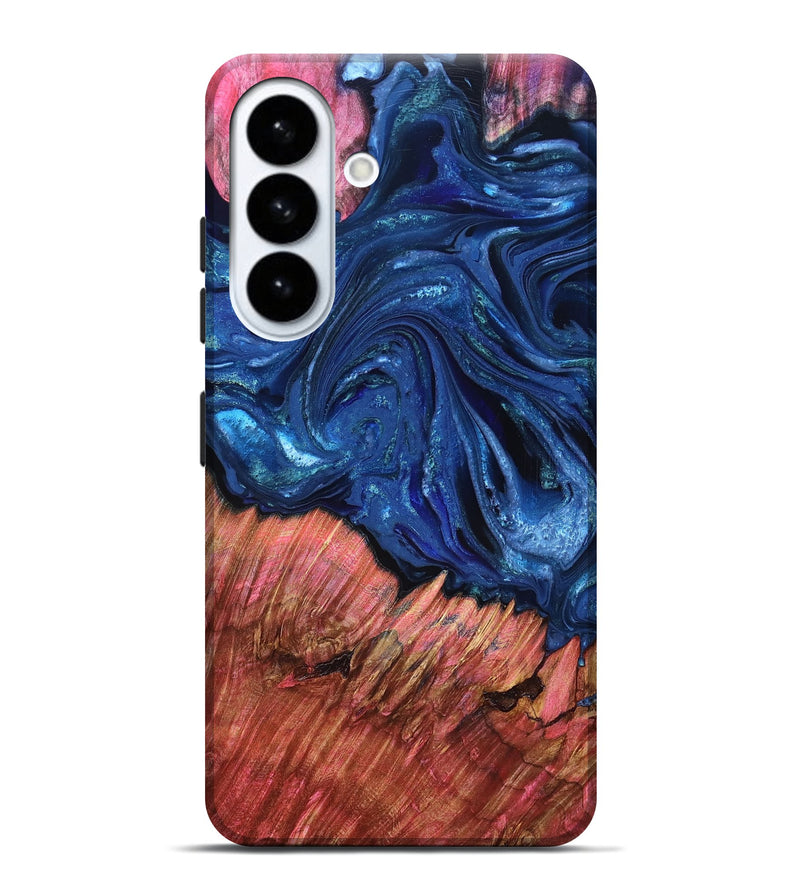 Galaxy S26 Plus Wood Live Edge Phone Case - Harlem (Blue, 823500)