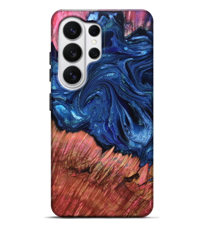 Galaxy S26 Ultra Wood Live Edge Phone Case - Harlem (Blue, 823500)