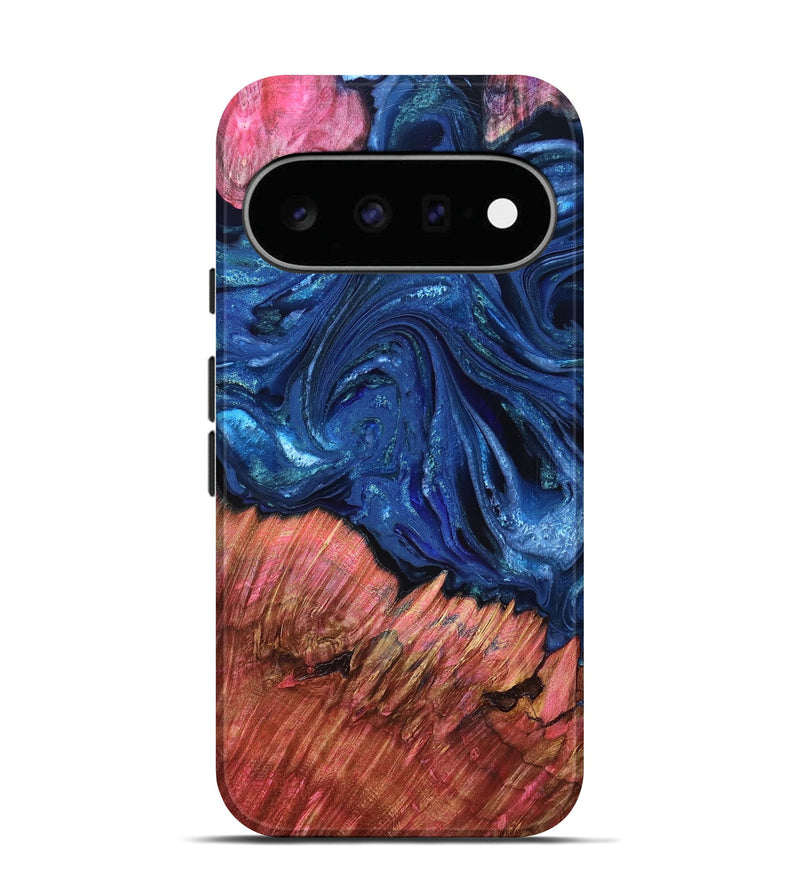 Pixel 11 Wood Live Edge Phone Case - Harlem (Blue, 823500)
