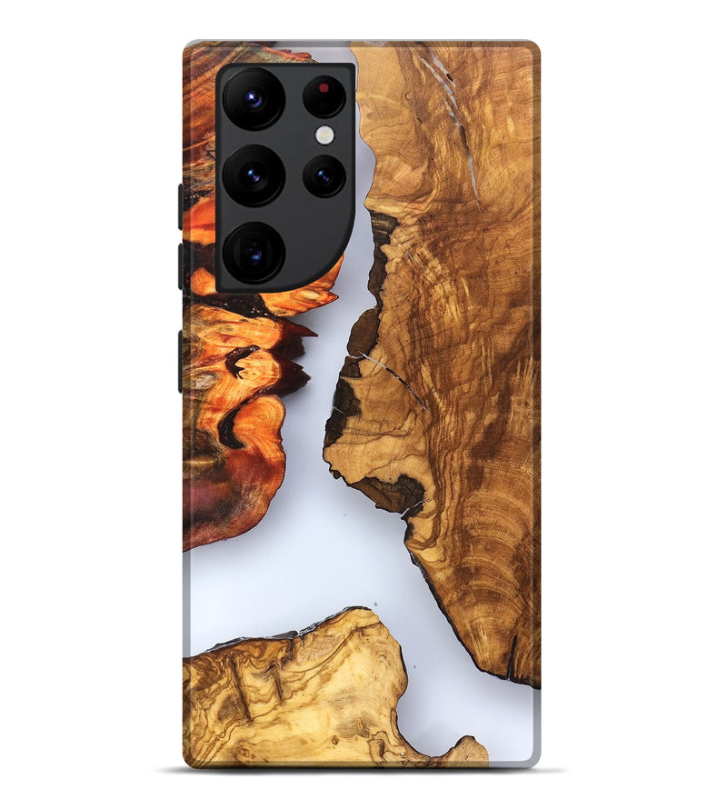 Galaxy S22 Ultra Wood Live Edge Phone Case - Bria (Clear, 823501)