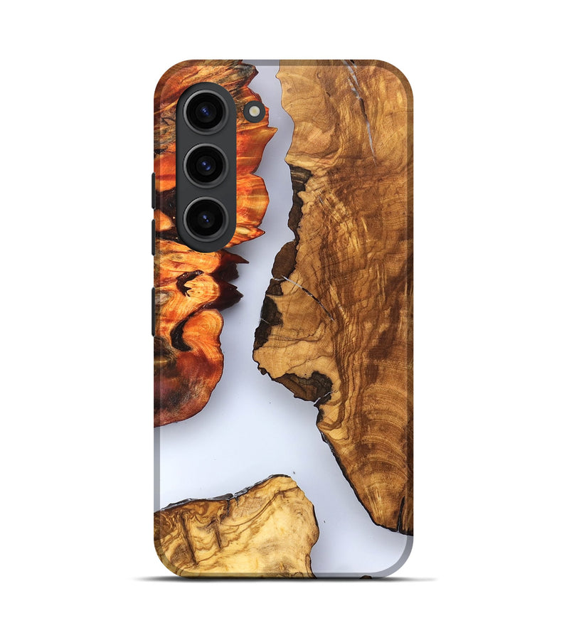 Galaxy S23 Wood Live Edge Phone Case - Bria (Clear, 823501)
