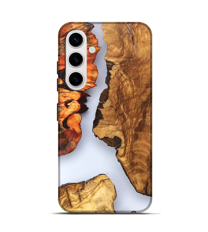 Galaxy S25 Wood Live Edge Phone Case - Bria (Clear, 823501)
