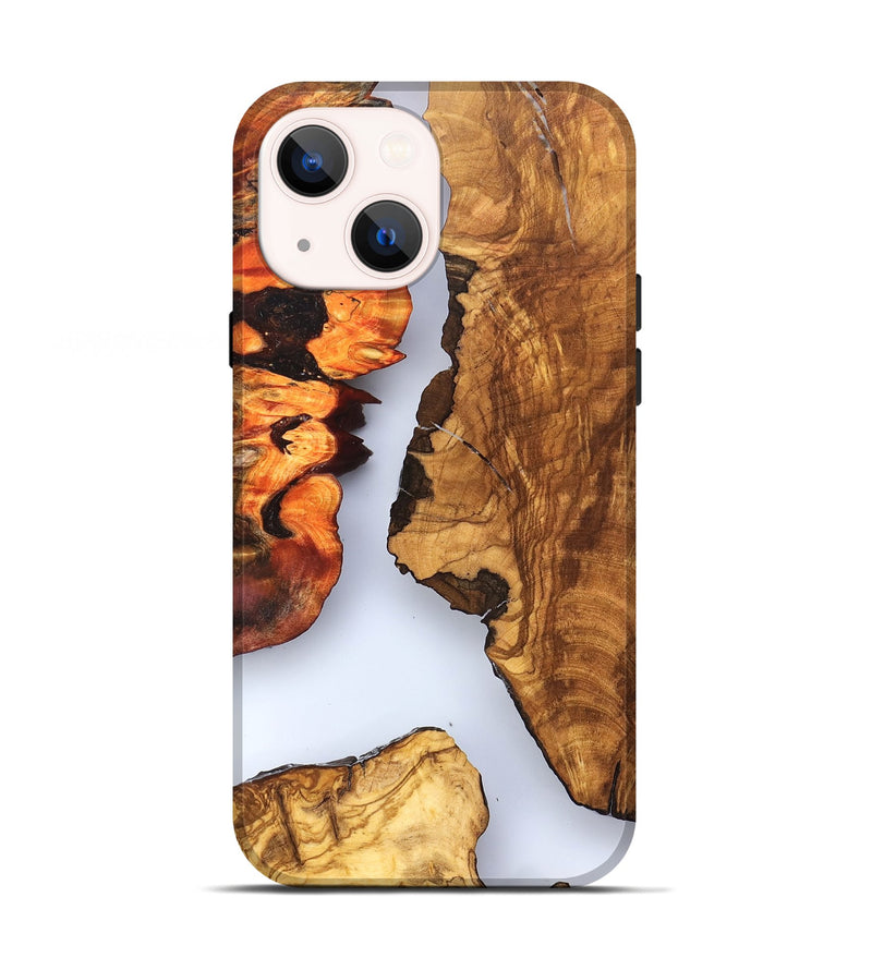 iPhone 13 Wood Live Edge Phone Case - Bria (Clear, 823501)