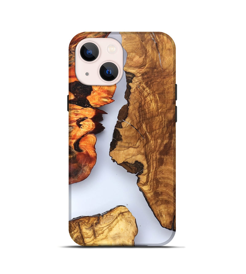 iPhone 13 mini Wood Live Edge Phone Case - Bria (Clear, 823501)