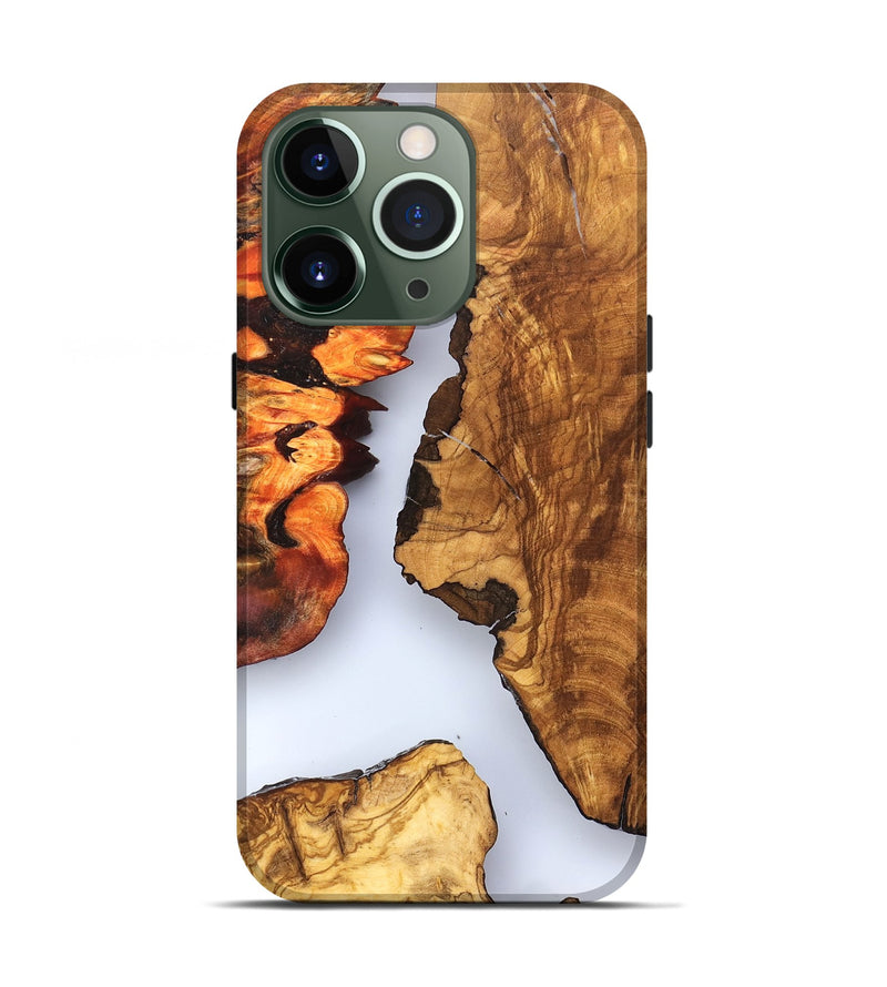 iPhone 13 Pro Wood Live Edge Phone Case - Bria (Clear, 823501)