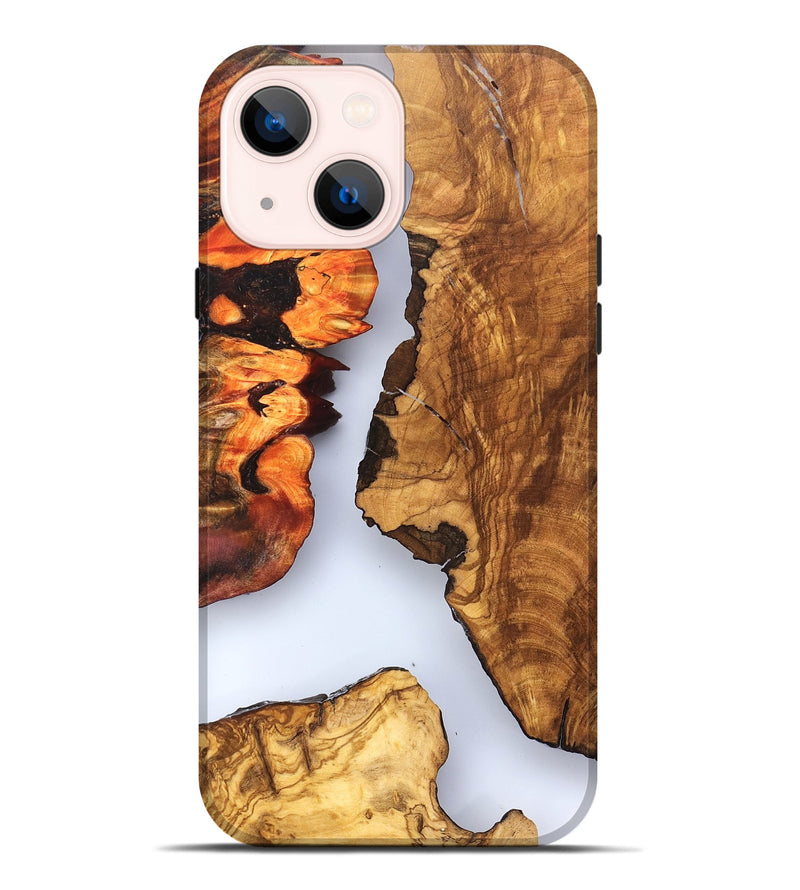 iPhone 14 Plus Wood Live Edge Phone Case - Bria (Clear, 823501)