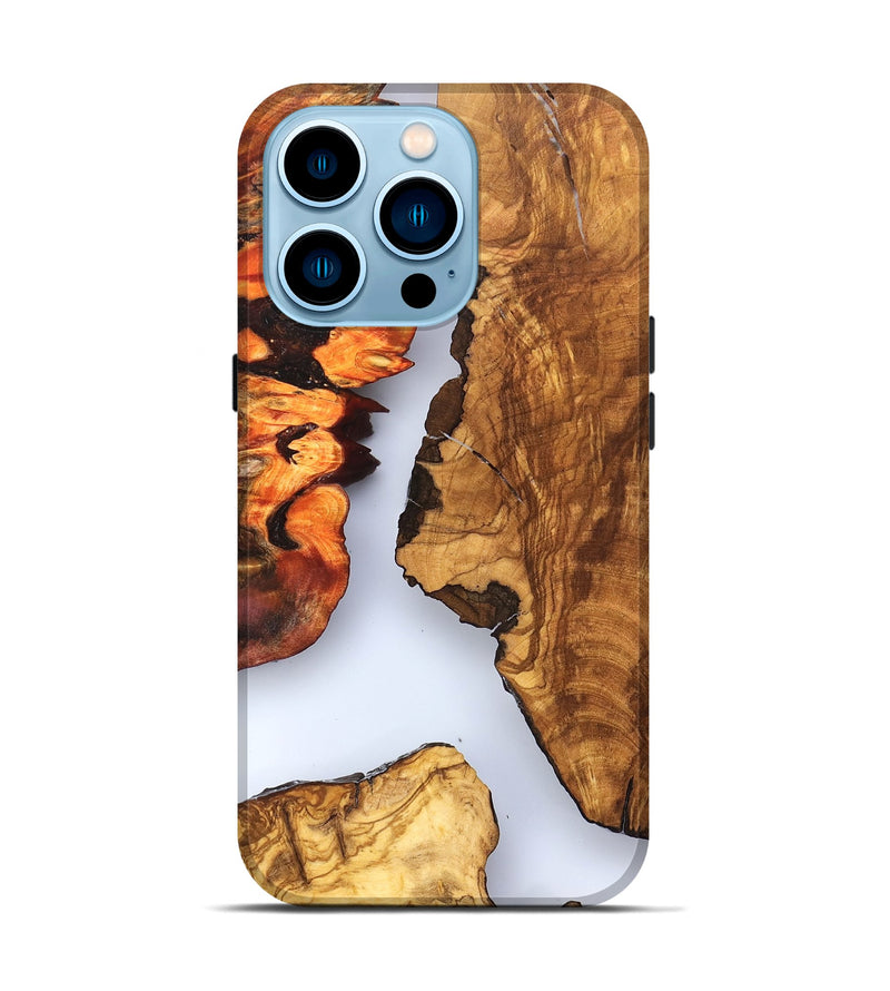 iPhone 14 Pro Wood Live Edge Phone Case - Bria (Clear, 823501)