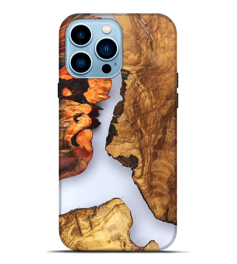 iPhone 14 Pro Max Wood Live Edge Phone Case - Bria (Clear, 823501)