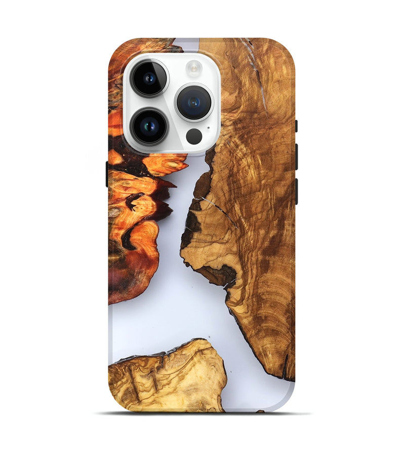 iPhone 15 Pro Wood Live Edge Phone Case - Bria (Clear, 823501)