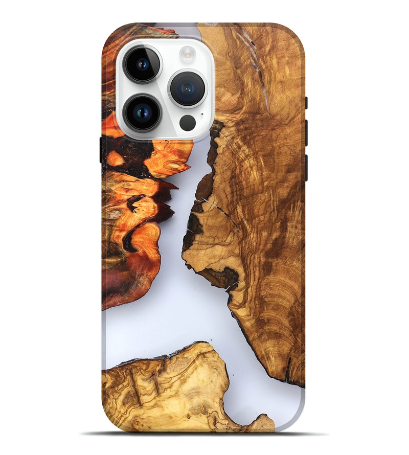iPhone 15 Pro Max Wood Live Edge Phone Case - Bria (Clear, 823501)
