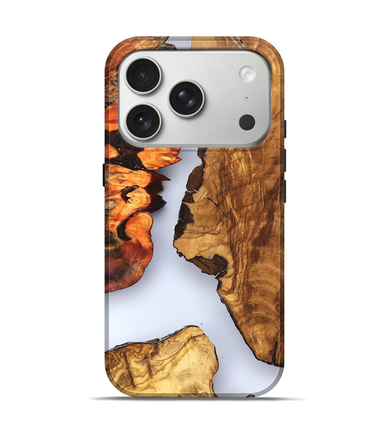 iPhone 17 Pro Wood Live Edge Phone Case - Bria (Clear, 823501)