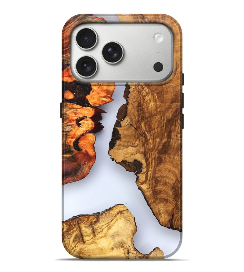 iPhone 17 Pro Max Wood Live Edge Phone Case - Bria (Clear, 823501)