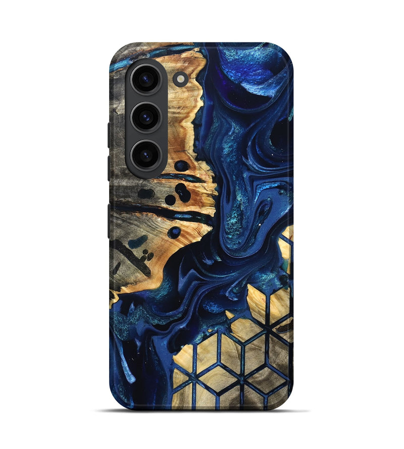 Galaxy S23 Wood Live Edge Phone Case - Almon (Pattern, 823504)