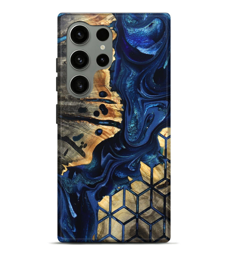 Galaxy S24 Ultra Wood Live Edge Phone Case - Almon (Pattern, 823504)