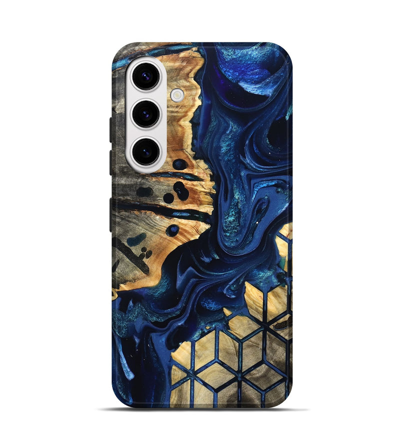 Galaxy S25 Wood Live Edge Phone Case - Almon (Pattern, 823504)