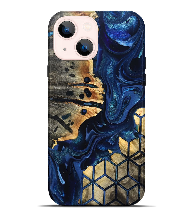 iPhone 14 Plus Wood Live Edge Phone Case - Almon (Pattern, 823504)