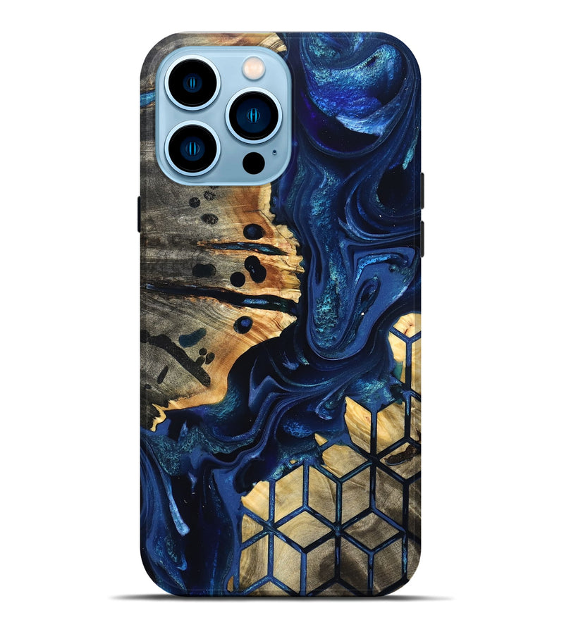 iPhone 14 Pro Max Wood Live Edge Phone Case - Almon (Pattern, 823504)