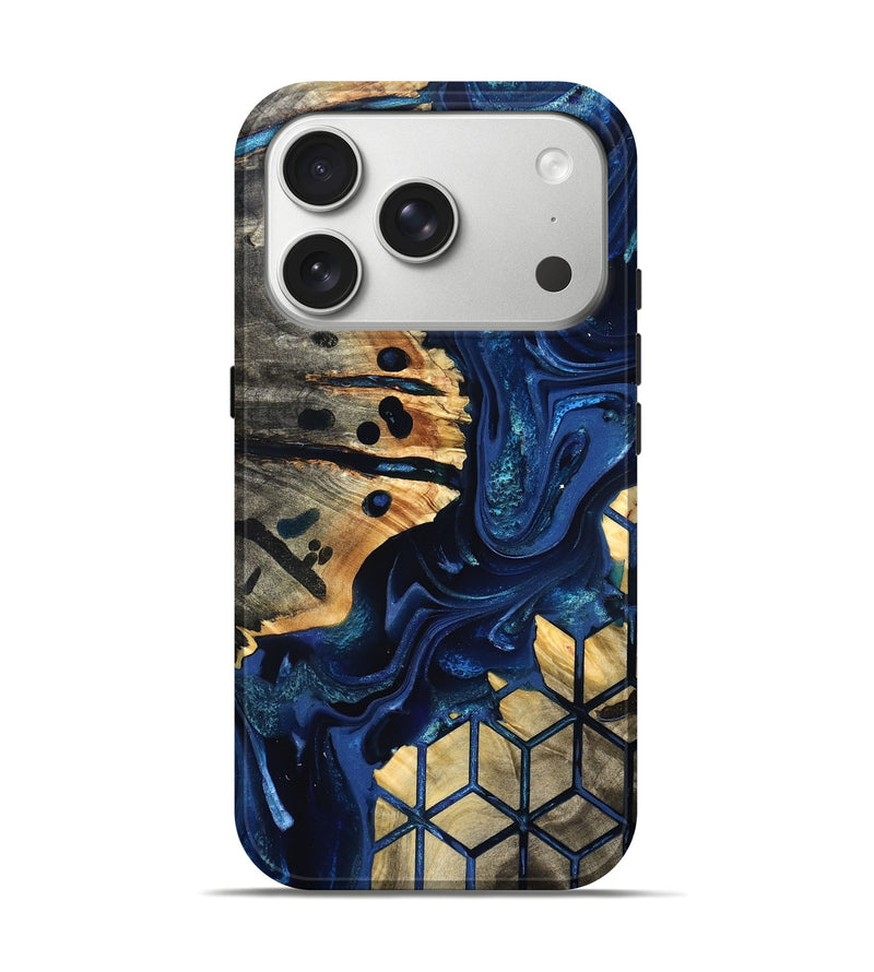 iPhone 17 Pro Wood Live Edge Phone Case - Almon (Pattern, 823504)