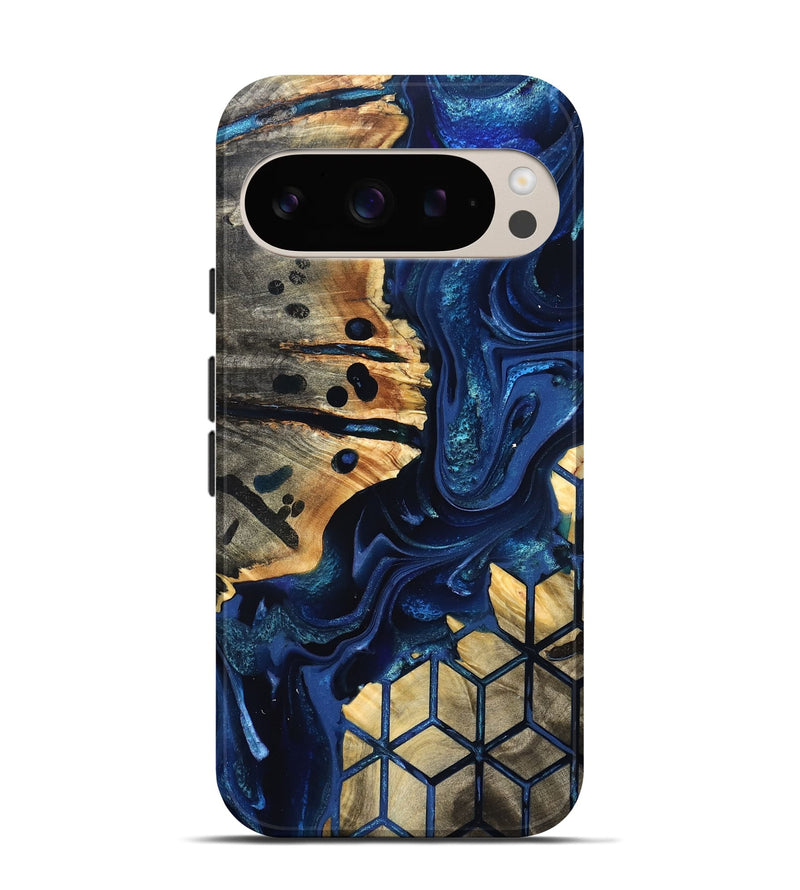 Pixel 9 Pro Wood Live Edge Phone Case - Almon (Pattern, 823504)