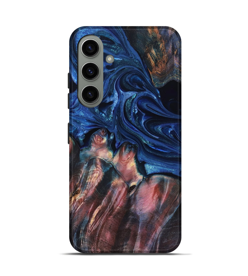 Galaxy S24 Wood Live Edge Phone Case - Lilia (Blue, 823506)
