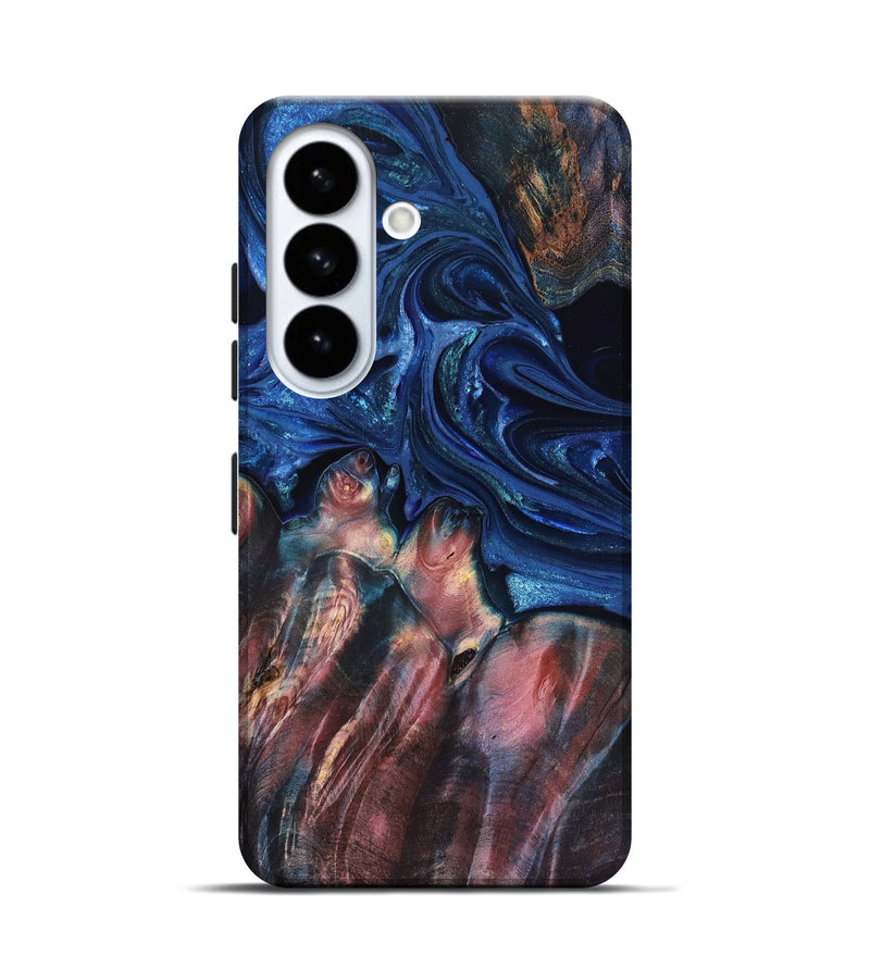 Galaxy S26 Wood Live Edge Phone Case - Lilia (Blue, 823506)